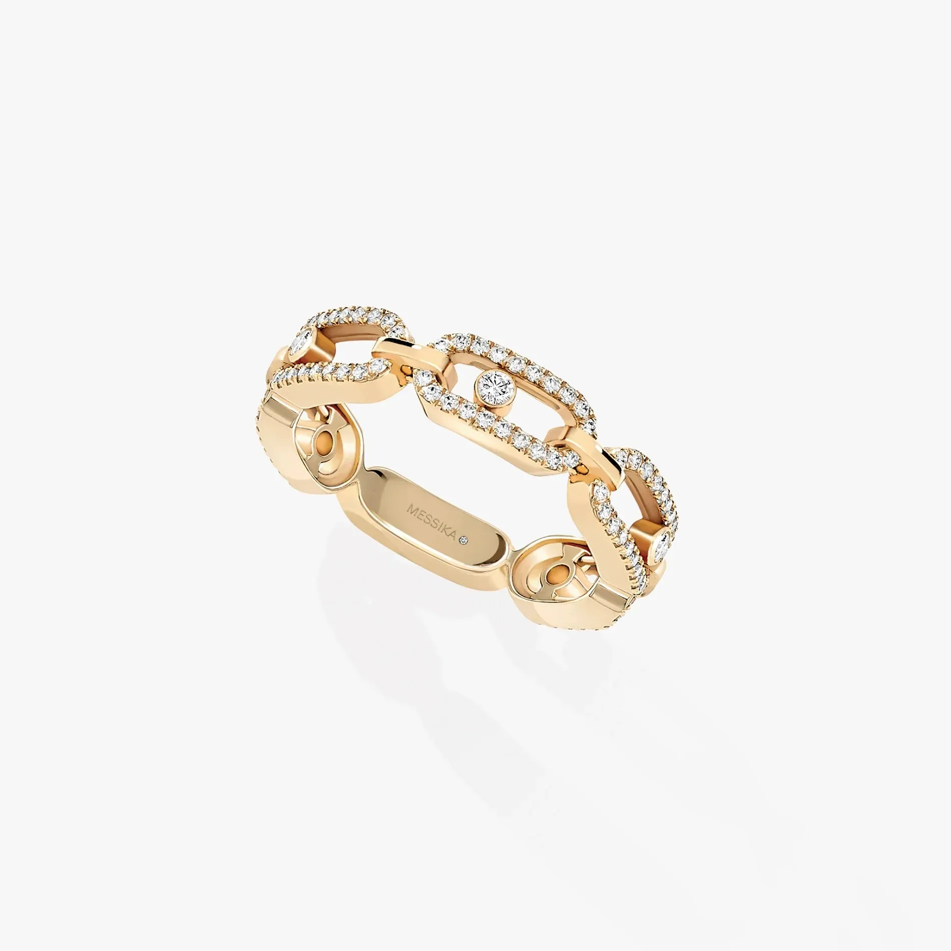 0.43ctw Yellow Gold Diamond Multi-Pavé Fashion Ring