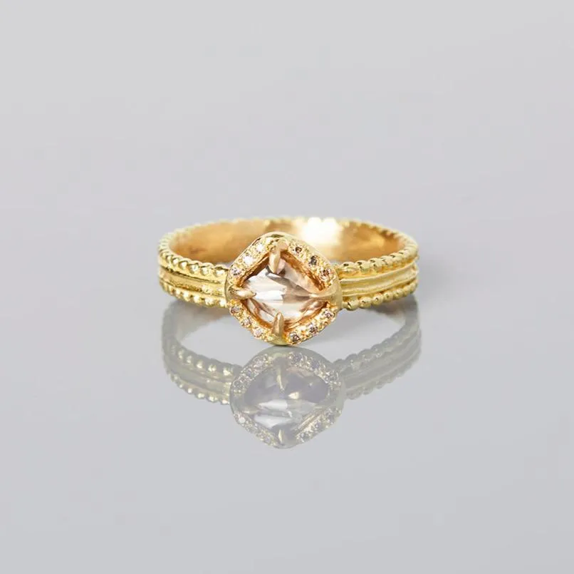 0.65 Carat 15th Anniversary One-of-a-Kind Brown Diamond Ring | BDR20-OOAK