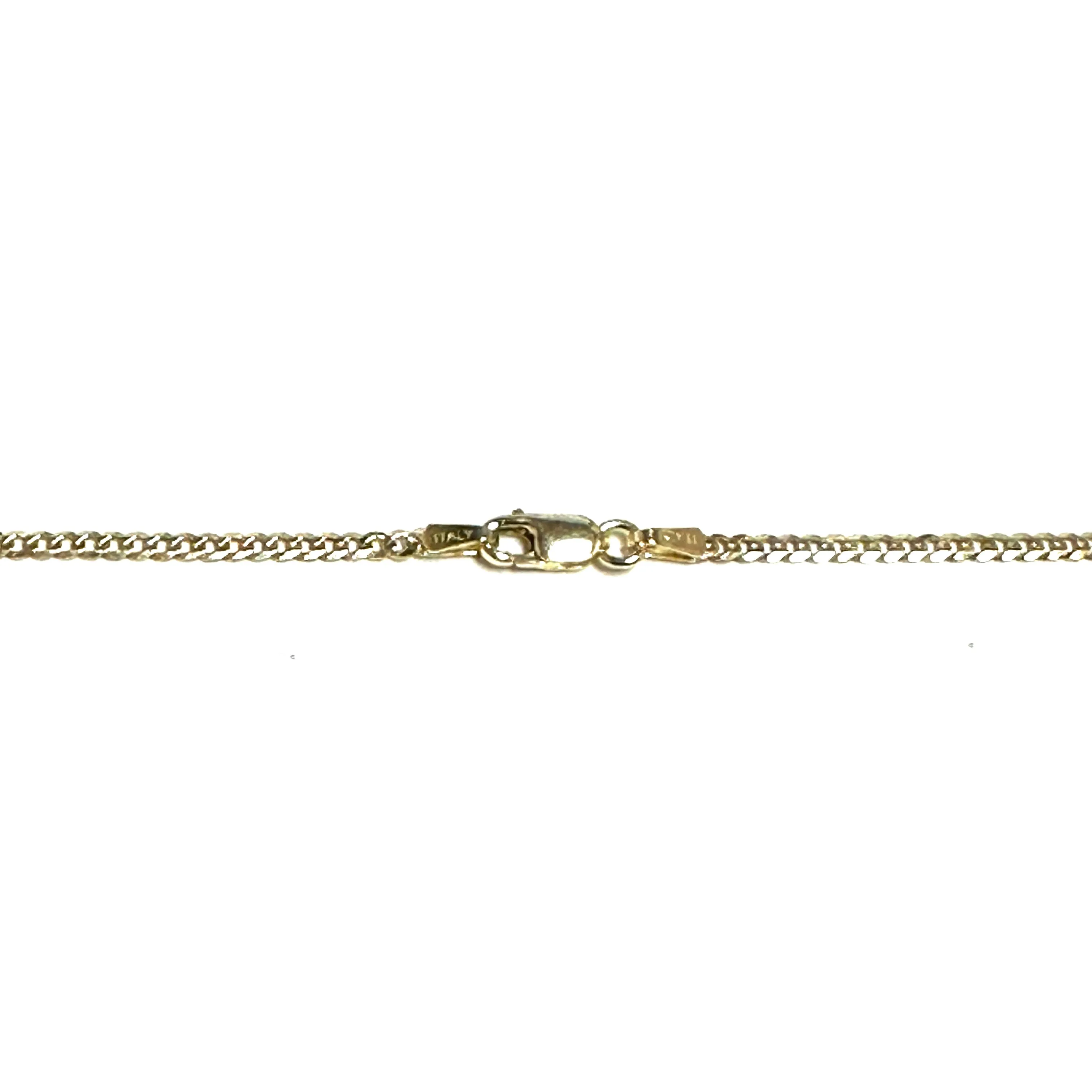10K Yellow Gold (2mm) Concave Curb Bracelet 7.5"