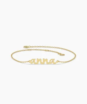 14K Gold Personalized Bracelet