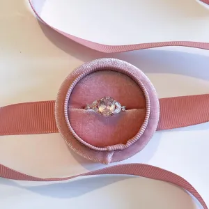 14K Rose Gold Vermeil Ring | Morganite Stone | 925 Sterling Silver