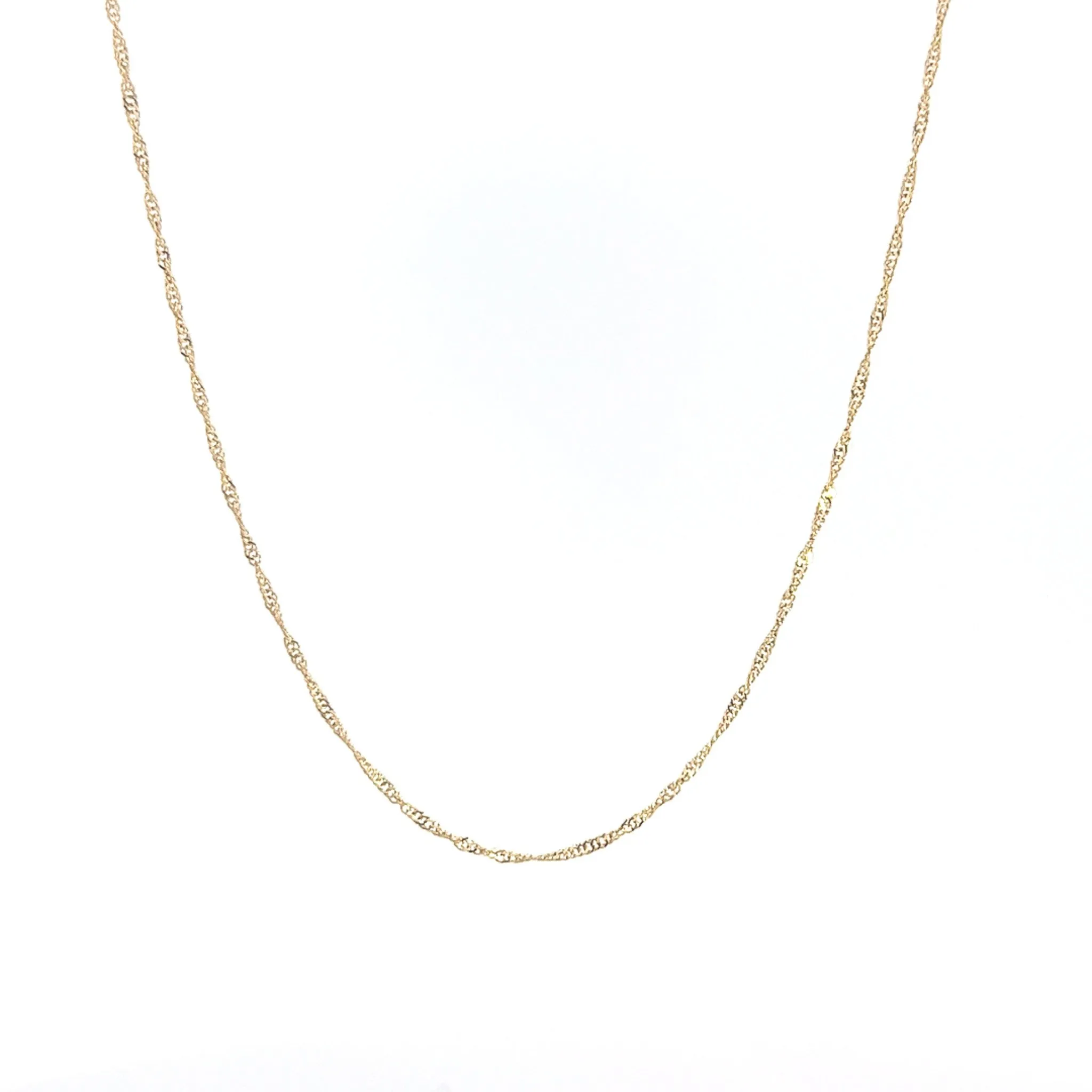 14K Small Singapore Chain Necklace
