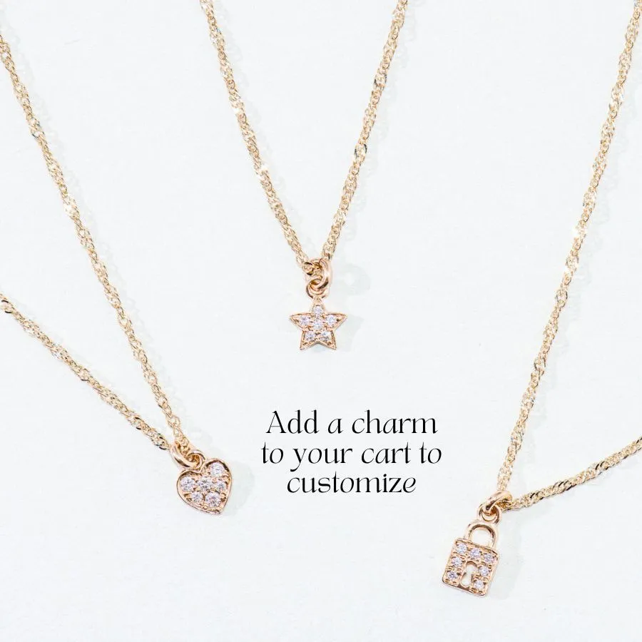 14K Small Singapore Chain Necklace