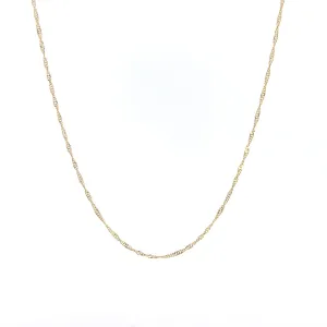 14K Small Singapore Chain Necklace