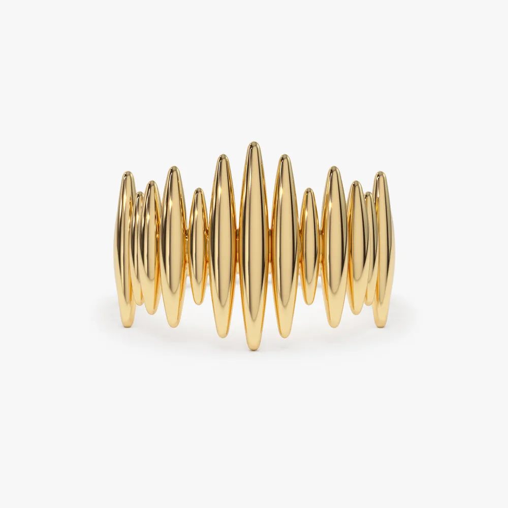 14k Unique Statement Gold Ring