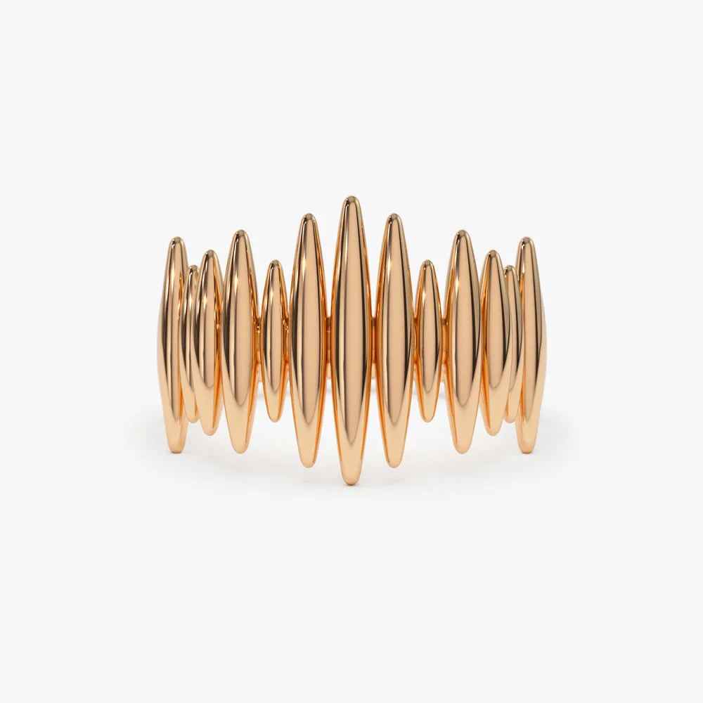 14k Unique Statement Gold Ring