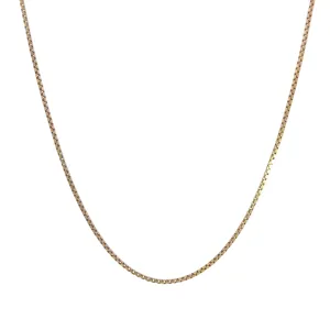 14K Yellow Gold 15" Box Chain Necklace