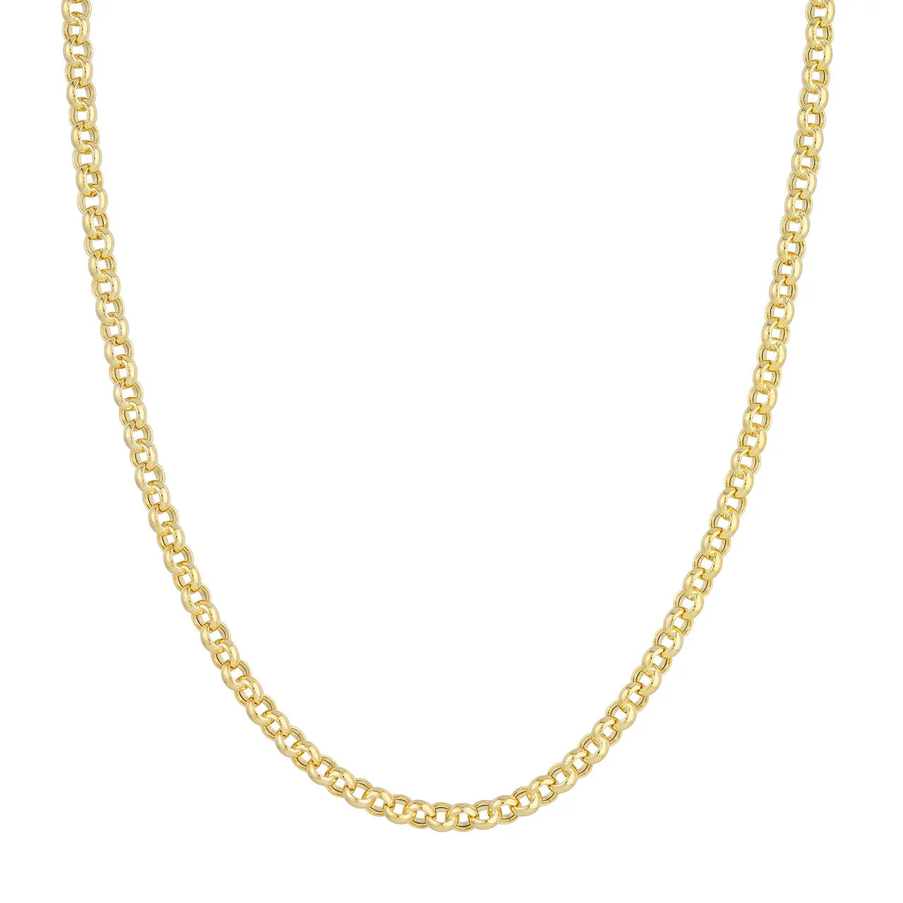 14K Yellow Gold 5.2mm Rolo Chain Necklace