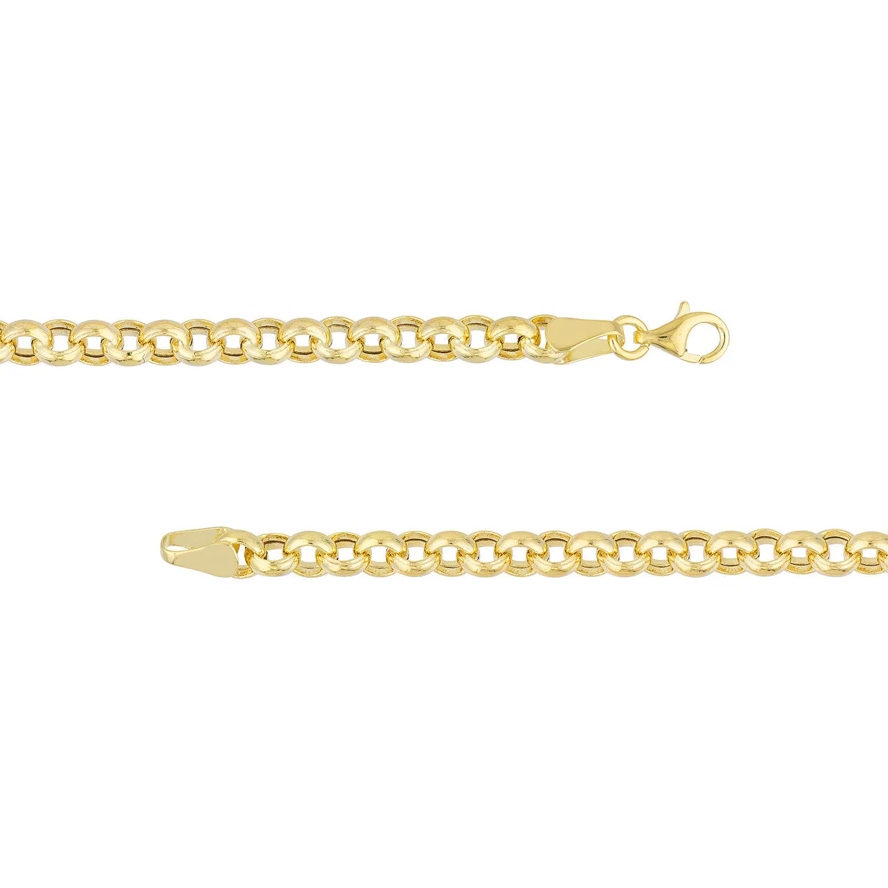 14K Yellow Gold 5.2mm Rolo Chain Necklace