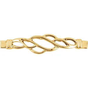 14k Yellow Gold Bracelet Center