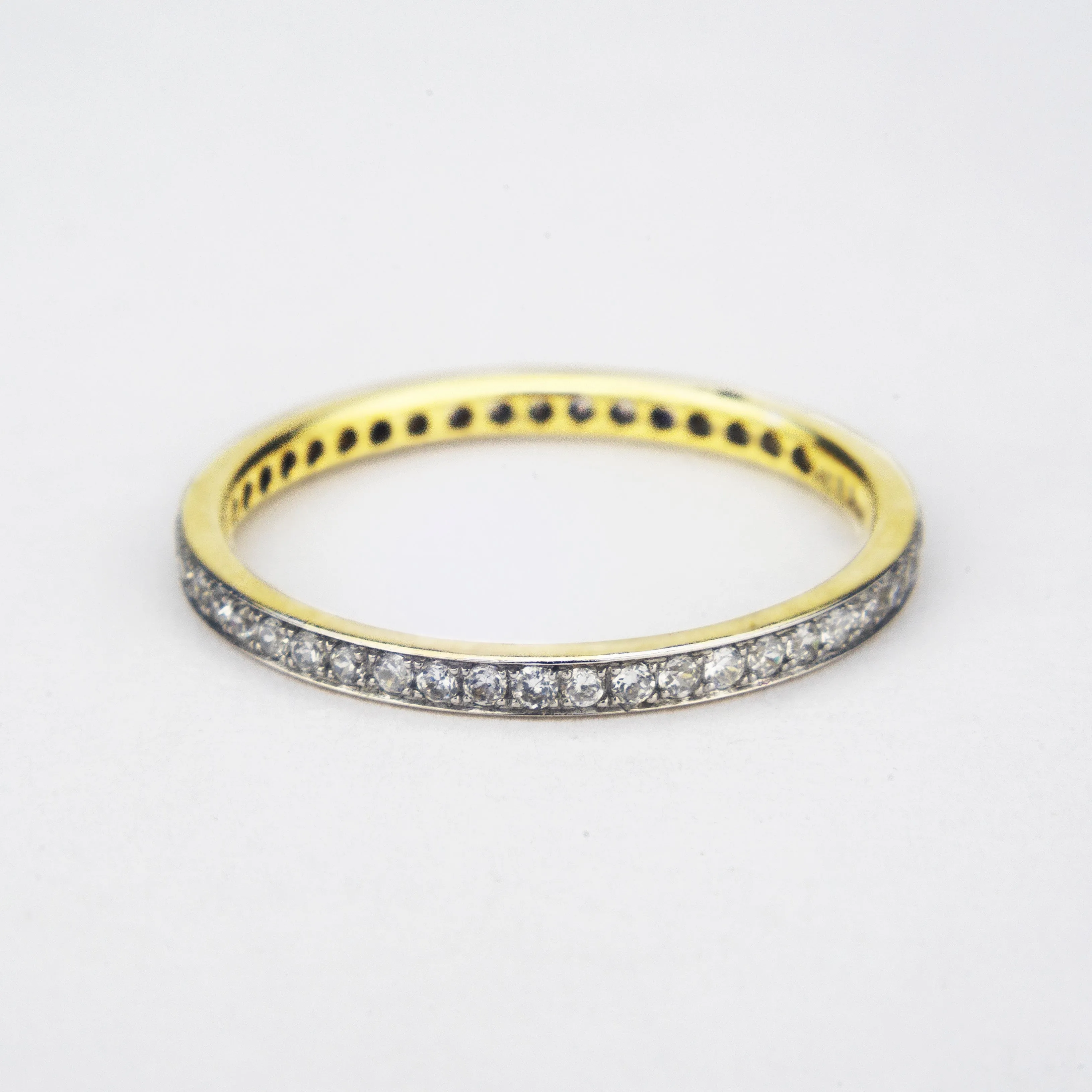 14K Yellow Gold  Eternity band Ring