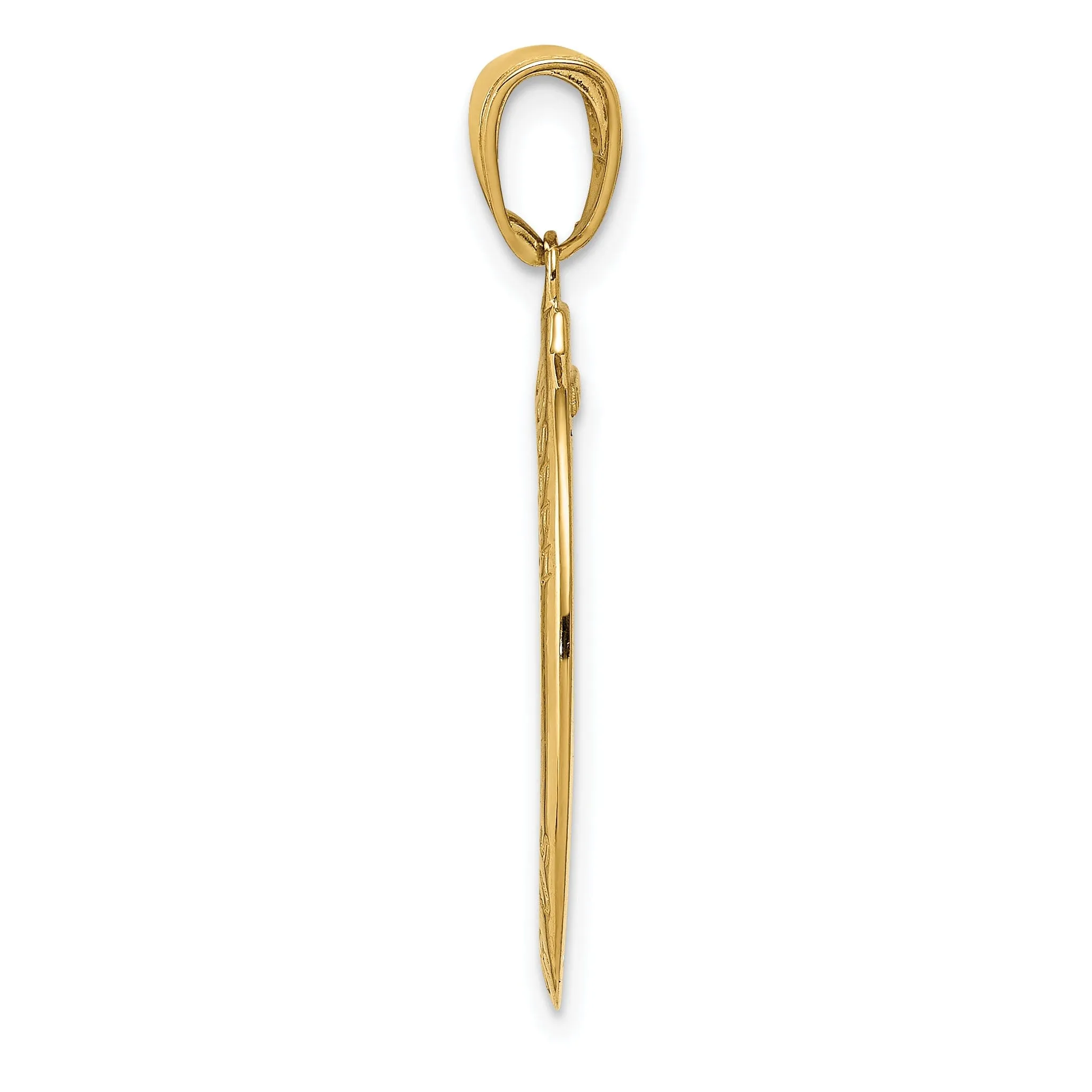 14k Yellow Gold Saint Joseph Medal Pendant