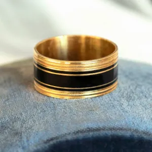 1812. Black Enamel Georgian Mourning Band