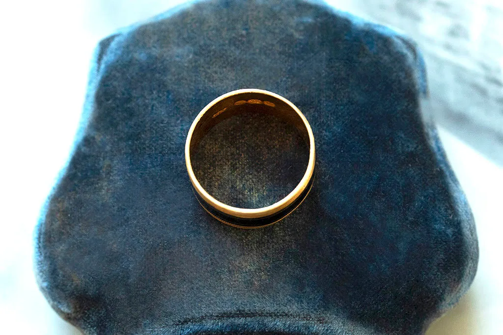 1812. Black Enamel Georgian Mourning Band