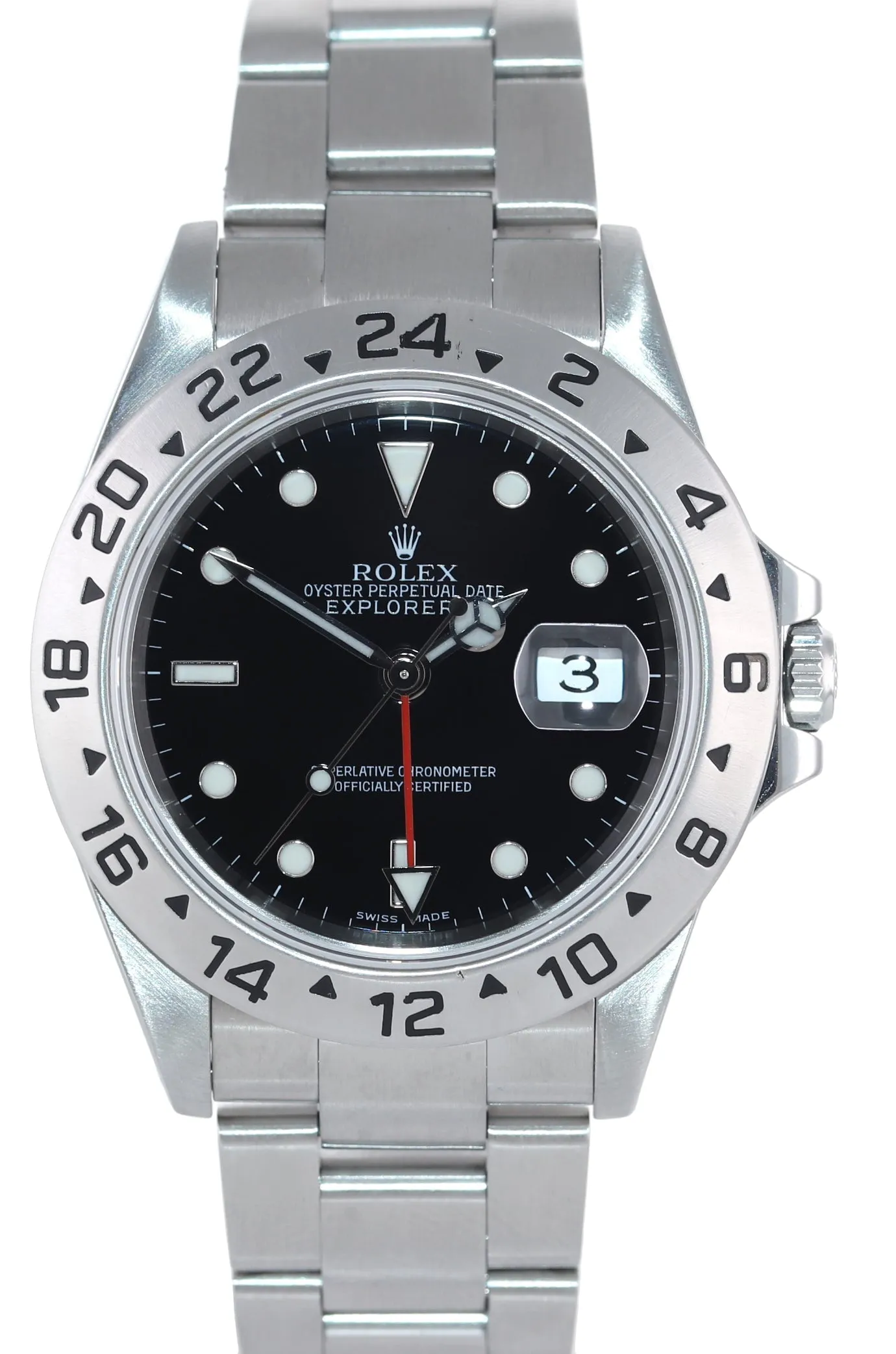 2001 Rolex Explorer II 16570 Stainless Steel Black Dial GMT 40mm Watch Box