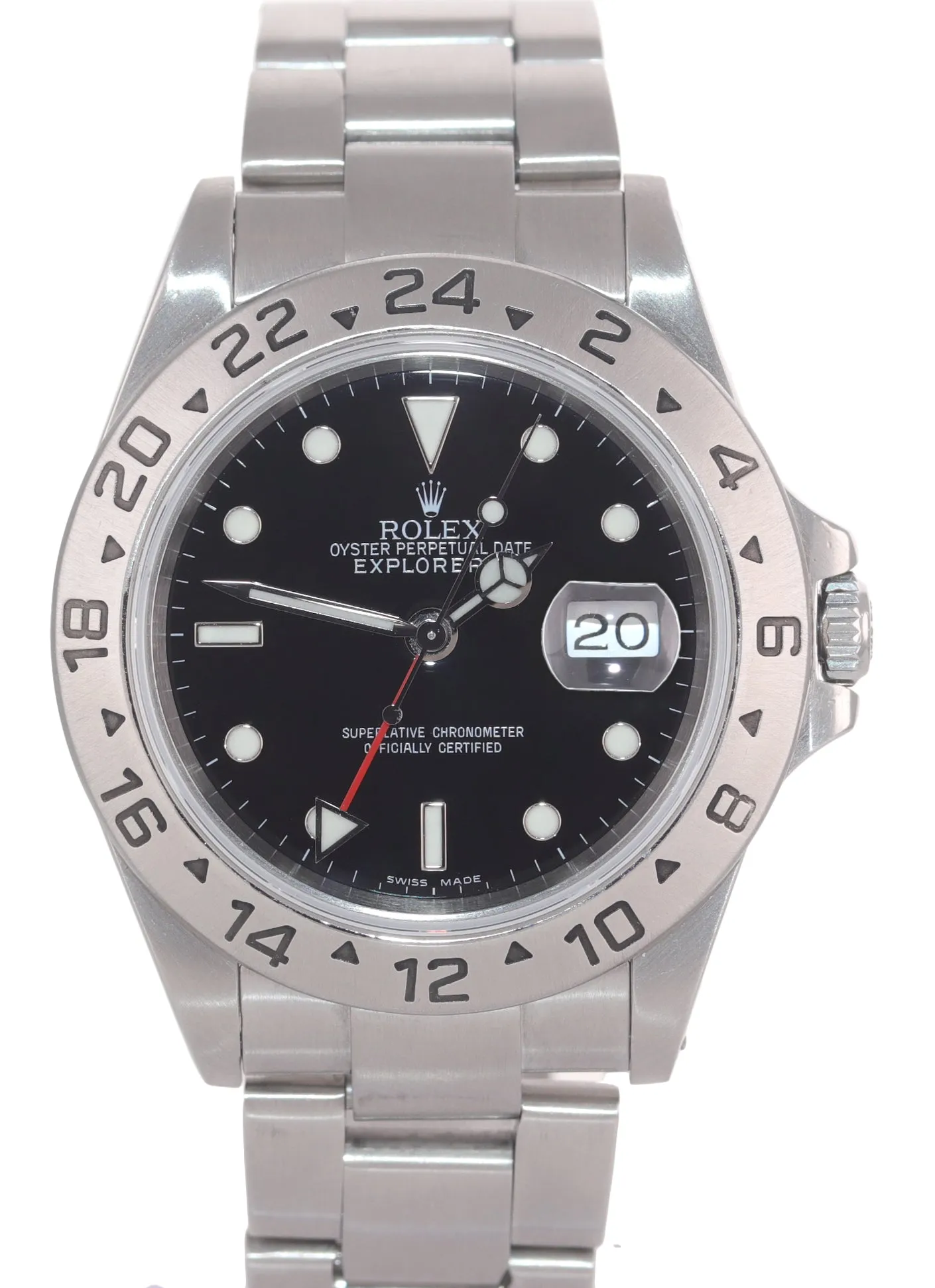 2001 Rolex Explorer II 16570 Stainless Steel Black Dial GMT 40mm Watch Box