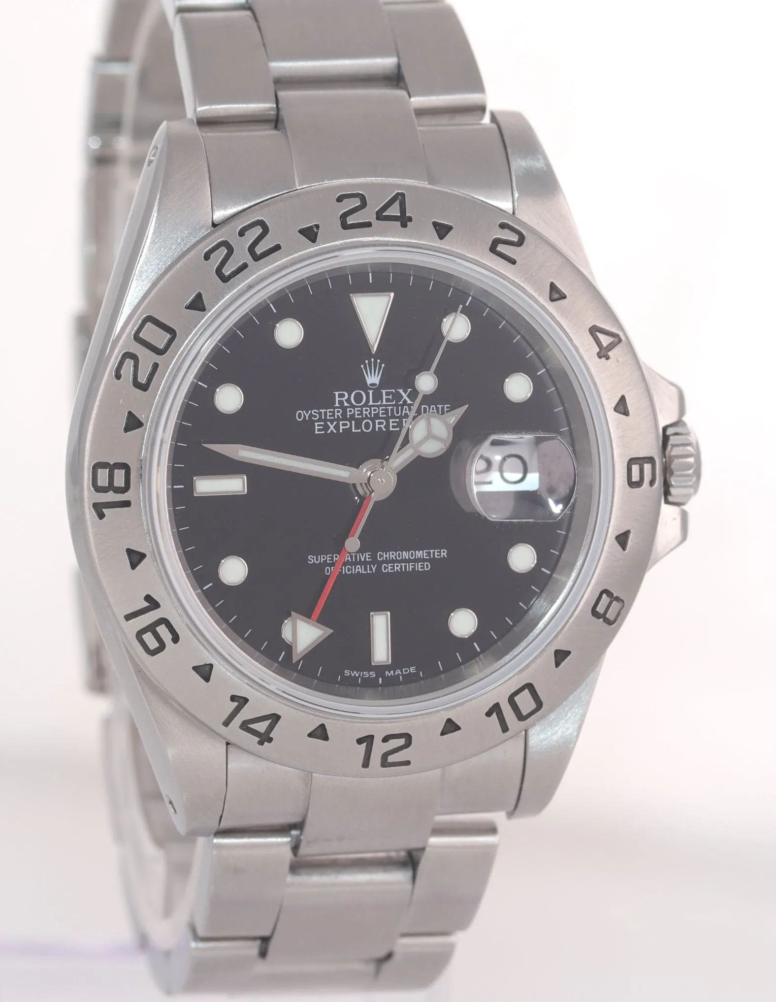 2001 Rolex Explorer II 16570 Stainless Steel Black Dial GMT 40mm Watch Box