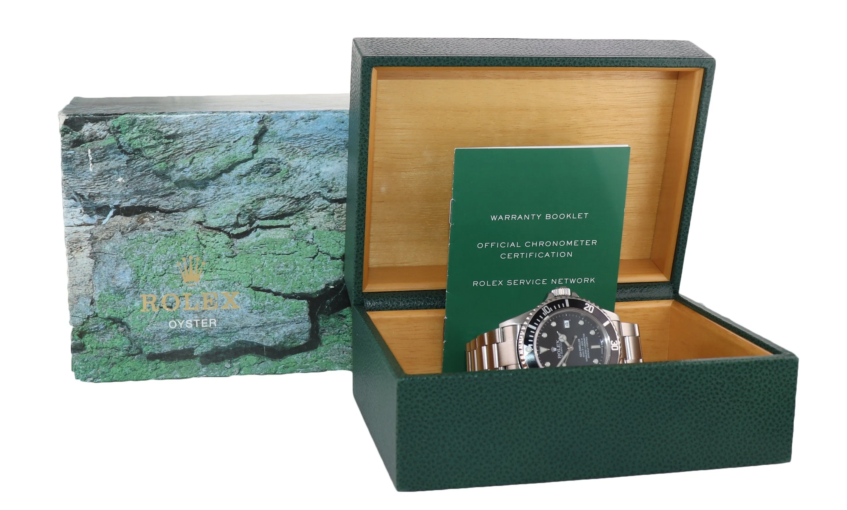 2005 Rolex Sea-Dweller Steel 16600 Black Dial Date 40mm No holes Watch Box