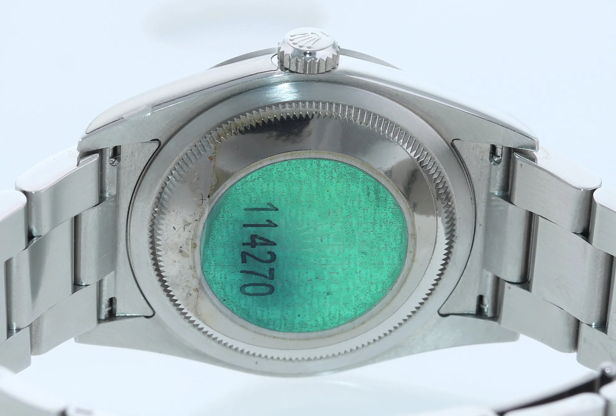 2006 PAPERS Rolex Explorer I Black 36mm 114270 Steel Black Arabic Lume Watch