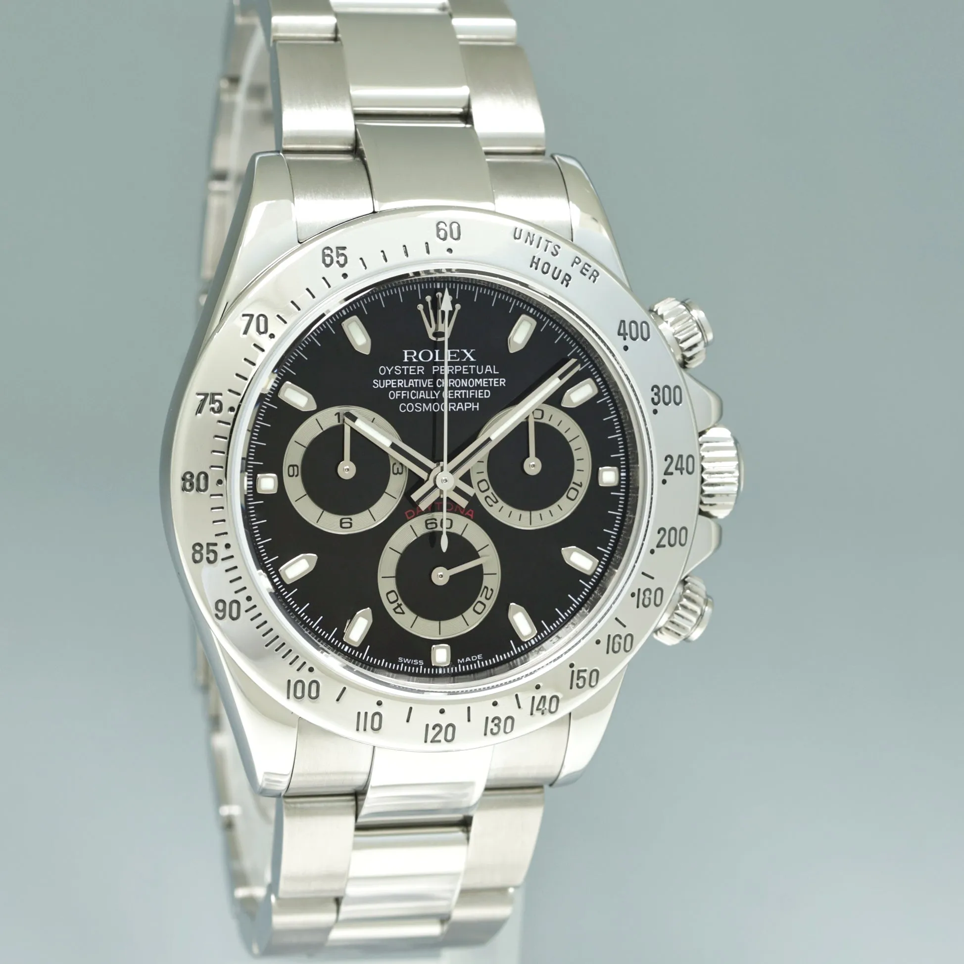 2007 MINT PAPERS Rolex Daytona 116520 White Chronograph Steel 40mm Watch Box