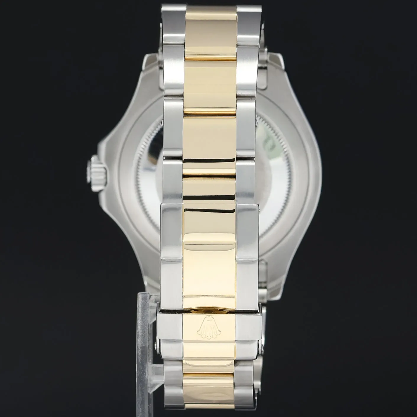 2007 MINT Rolex Yacht-Master 16623 Dark Mother of Pearl Two Tone Yellow Gold Watch