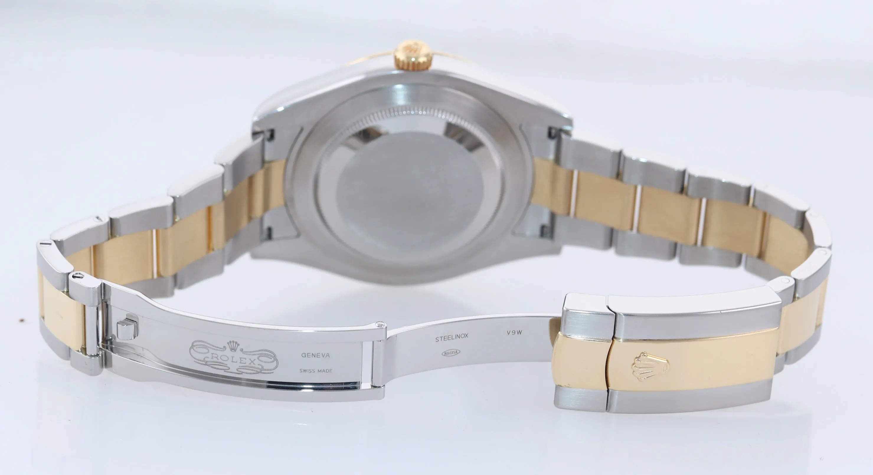2015 PAPERS MINT Rolex Datejust 2 Black Roman 116333 Two-Tone Gold Watch Box