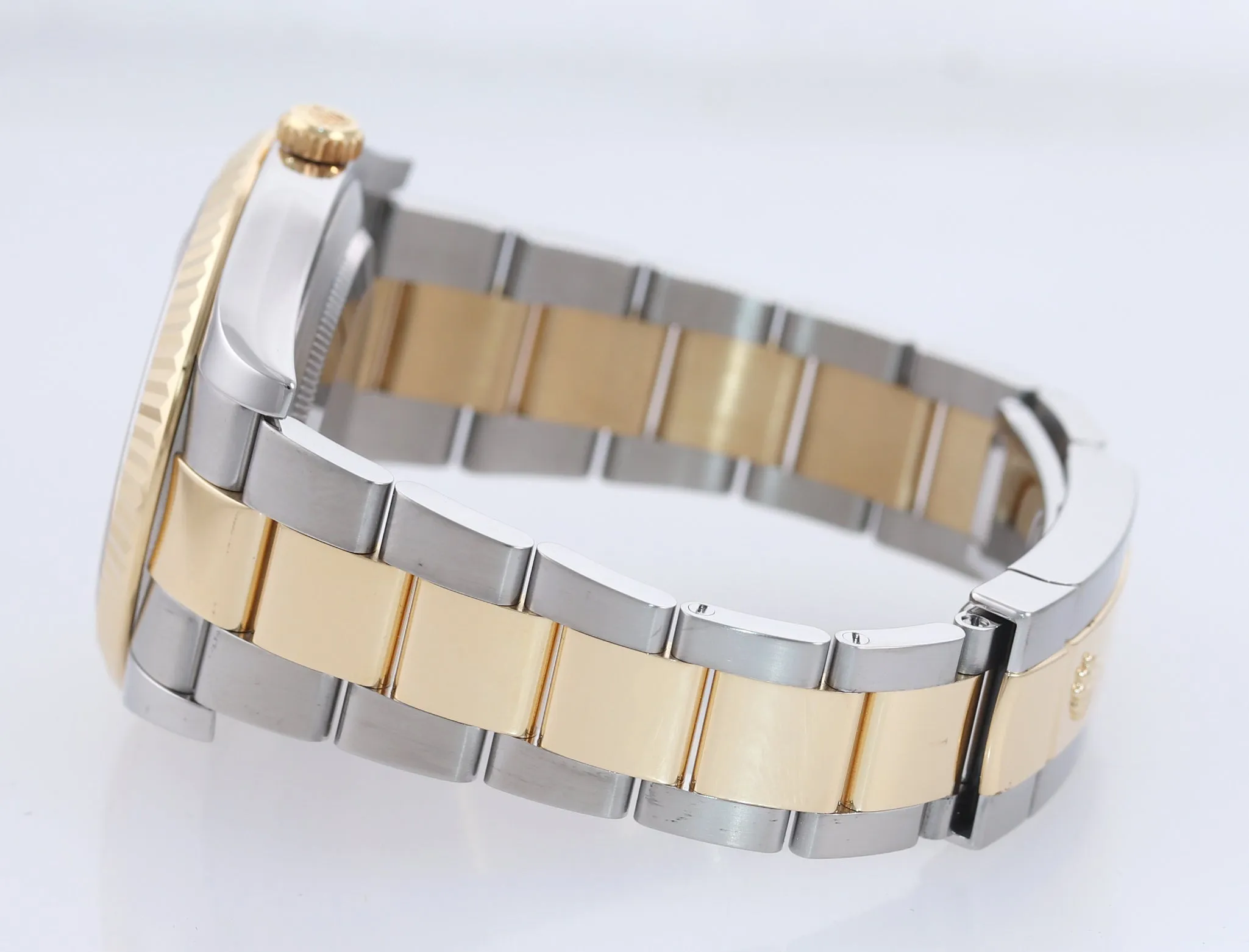 2015 PAPERS MINT Rolex Datejust 2 Black Roman 116333 Two-Tone Gold Watch Box