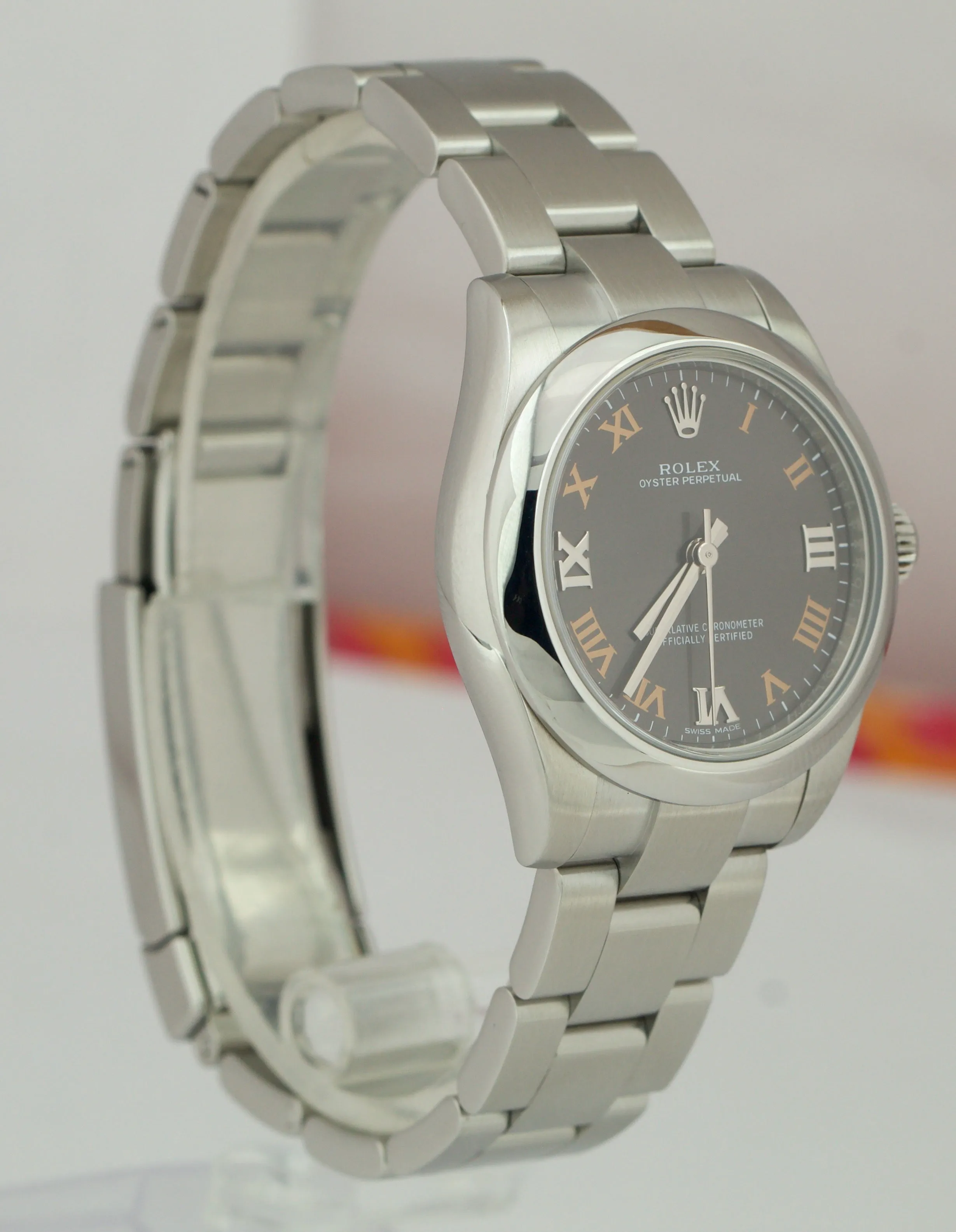 2018 MINT Rolex Oyster Perpetual 31 Dark Gray 31mm Mid-Size Oyster 177200 Watch