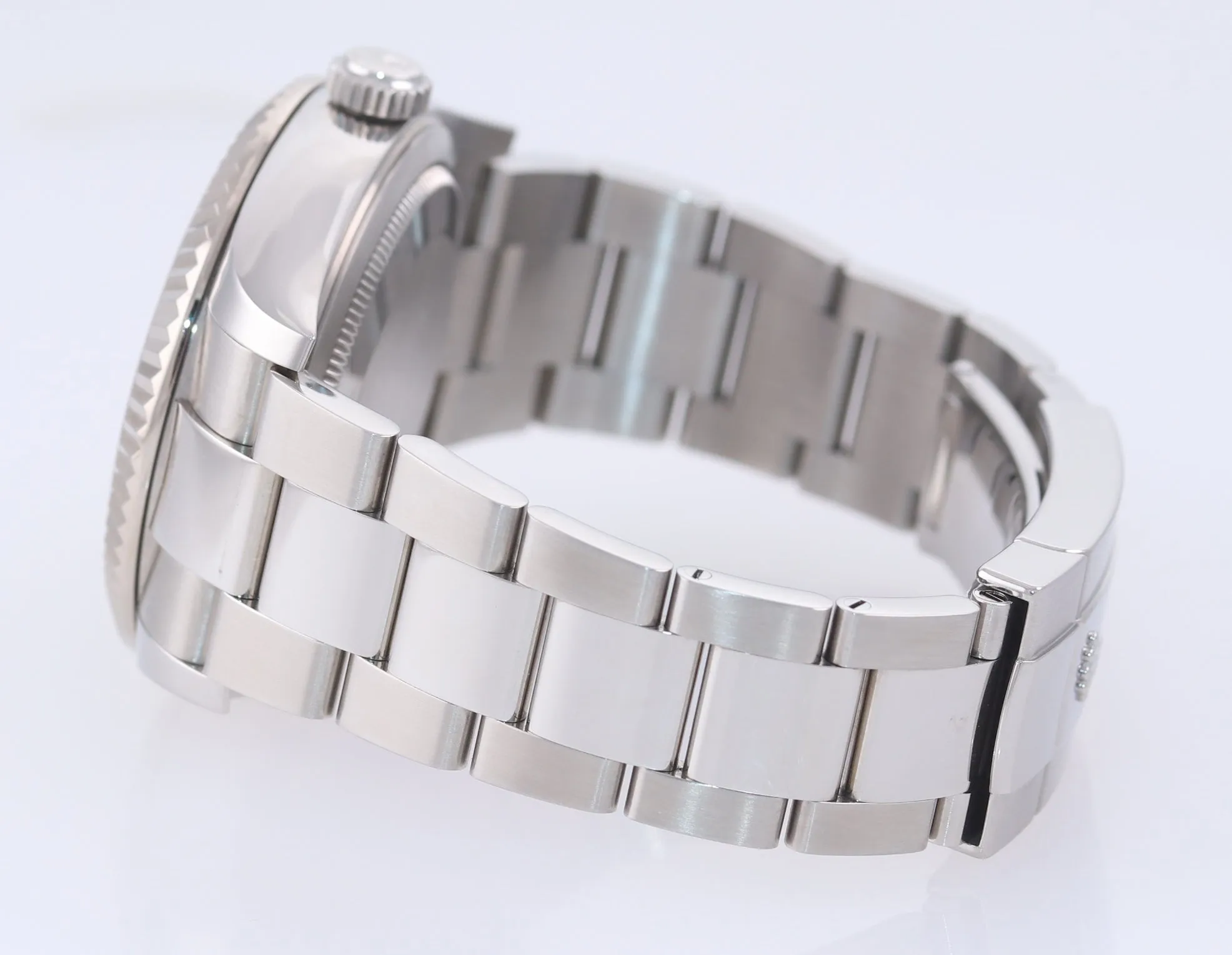2018 PAPERS Rolex Sky-Dweller Stainless White Gold BLUE DIAL 42mm 326934 Watch