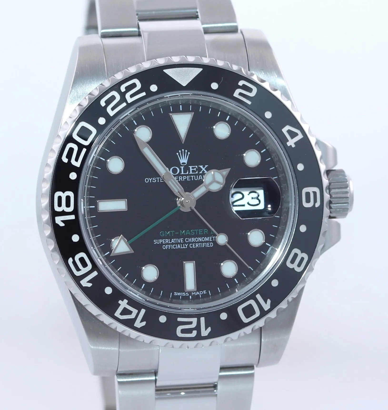 2019 DISCONTINUED Rolex GMT Master II 116710 Steel Ceramic Black Watch Box