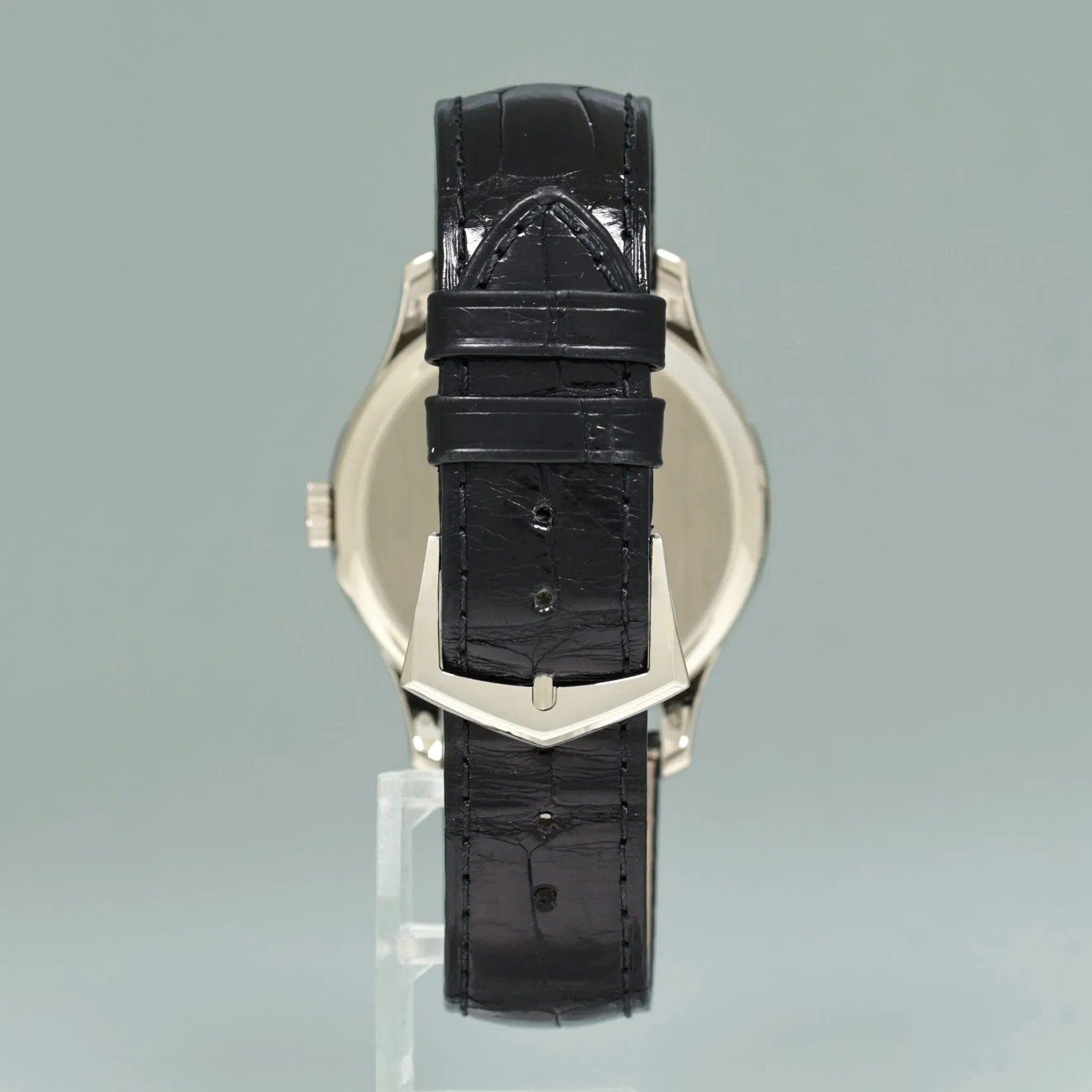 2020 MINT Patek Philippe Calatrava 5227G 39mm White Gold Leather Black Dial Watch