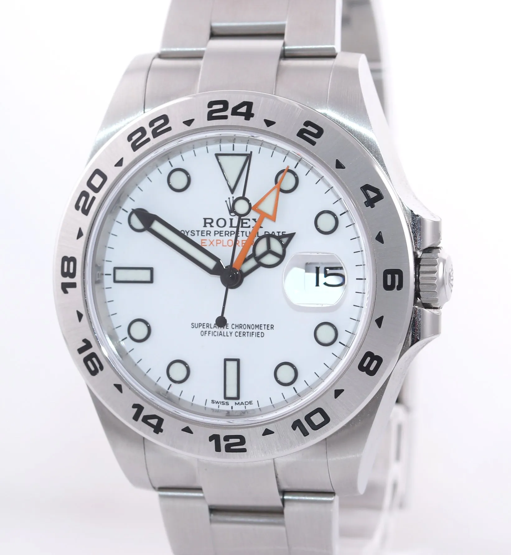2020 NEW CARD PAPERS Rolex Explorer II 42mm 216570 White Steel Date Watch Box