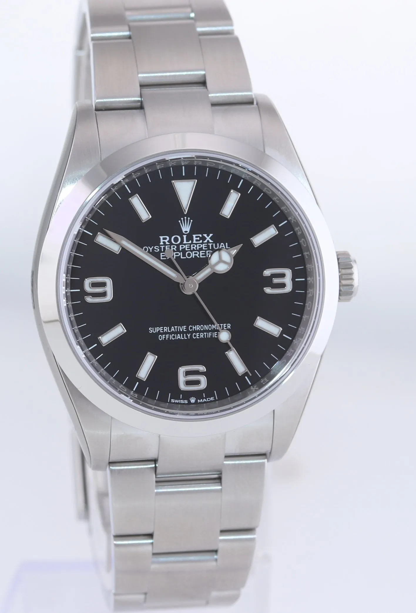 2021 PAPERS Rolex Explorer Black Oyster Steel 36mm 124270 Watch Box