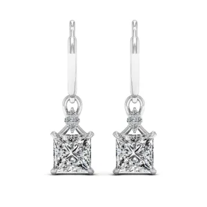 2.65 d.e.w cts Monica Moissanite Dangle Earrings