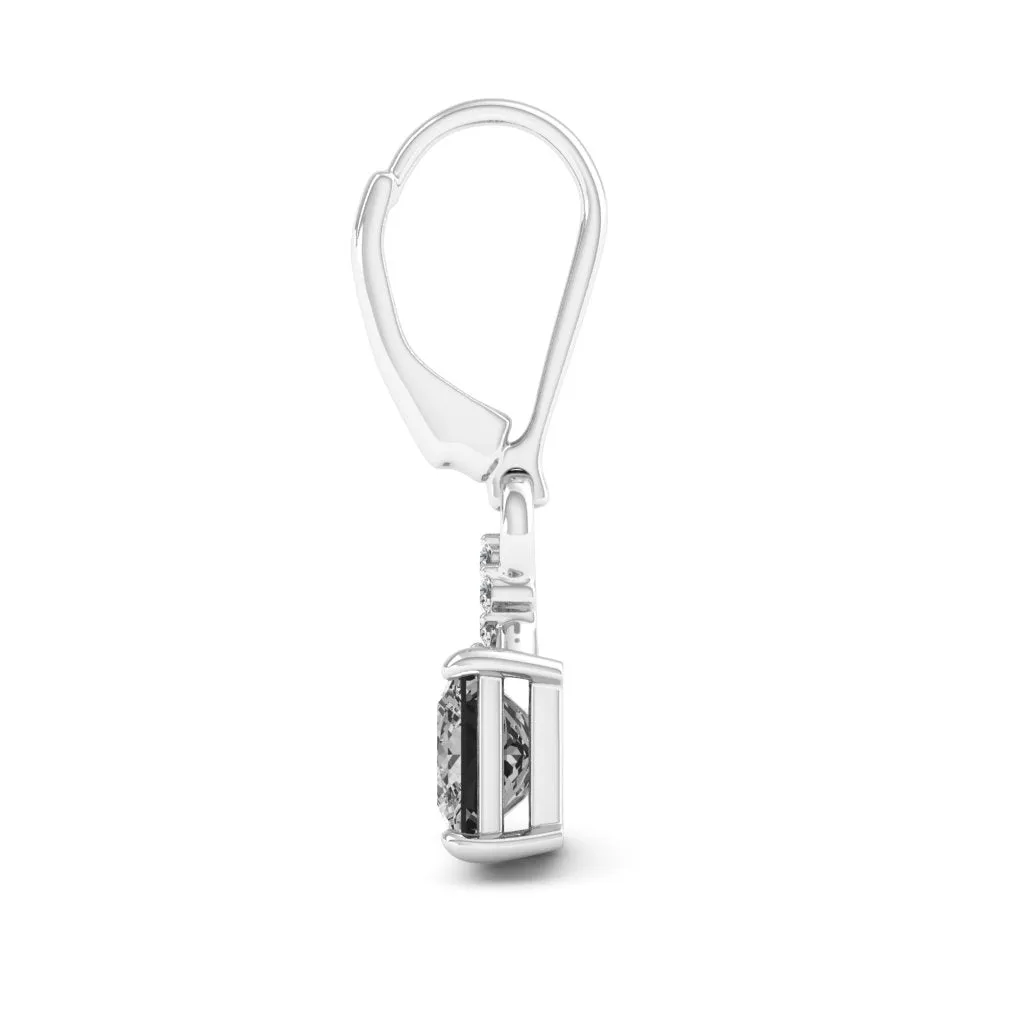 2.65 d.e.w cts Monica Moissanite Dangle Earrings