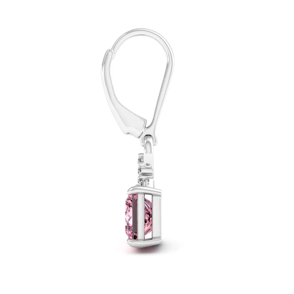 2.65 d.e.w cts Monica Moissanite Dangle Earrings