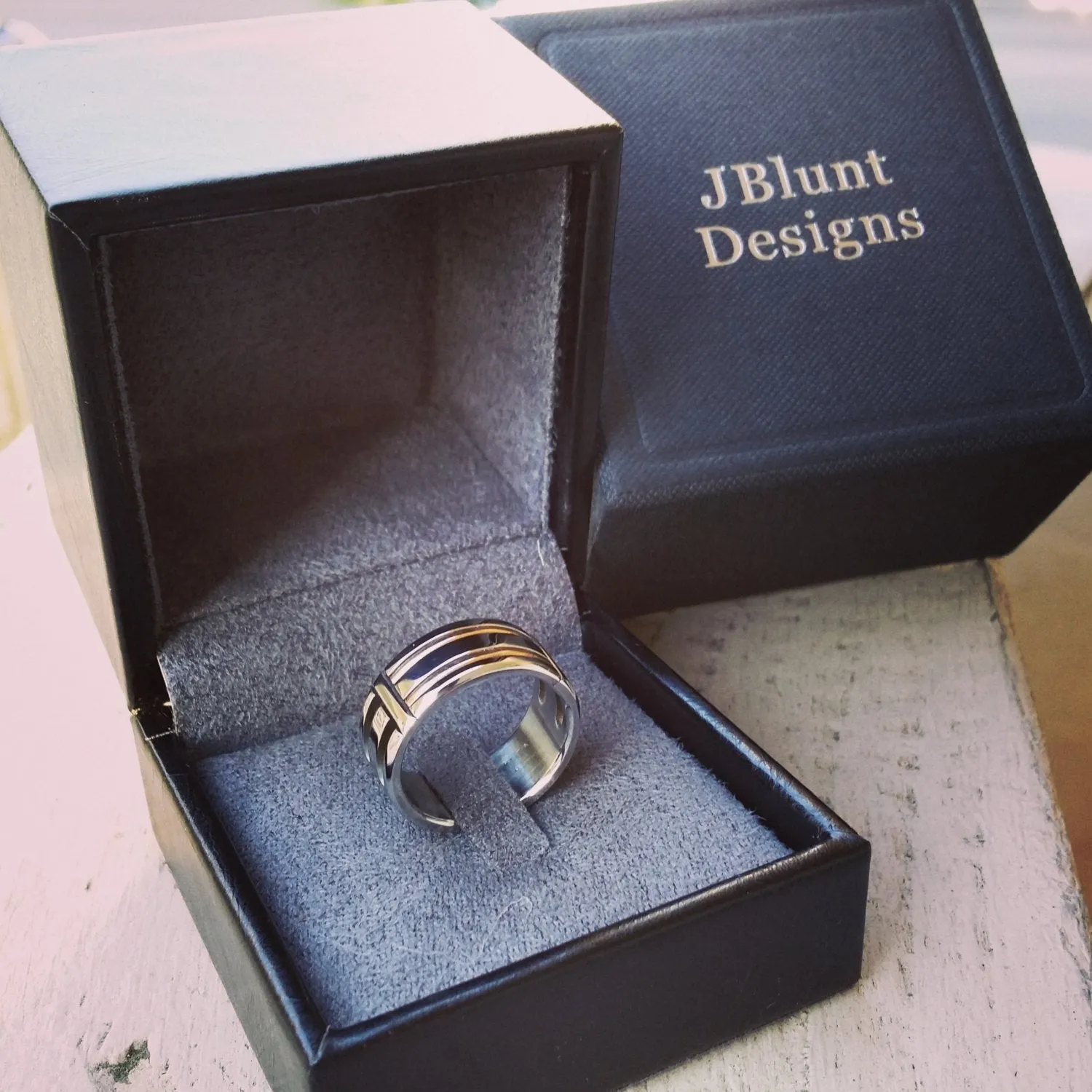 29 "TRIPLEX" handmade stainless steel ring (not casted) womens jewelry hypoallergenic rings
