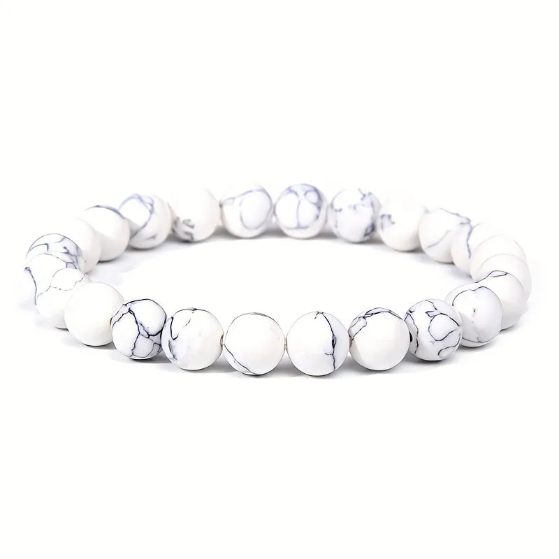 3 Pcs Set Healing Stone Bead Bracelet For Man Yoga