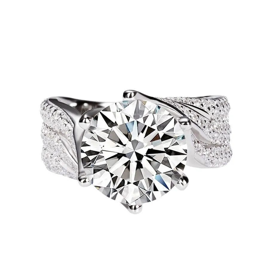 3.0ct Luxury Mossanite Wedding Band