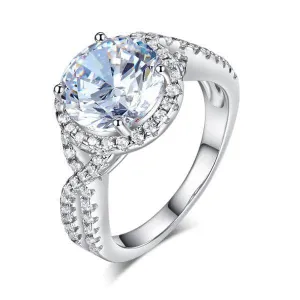 3.0Ct Round Diamond Luxury Twisted Engagement Ring