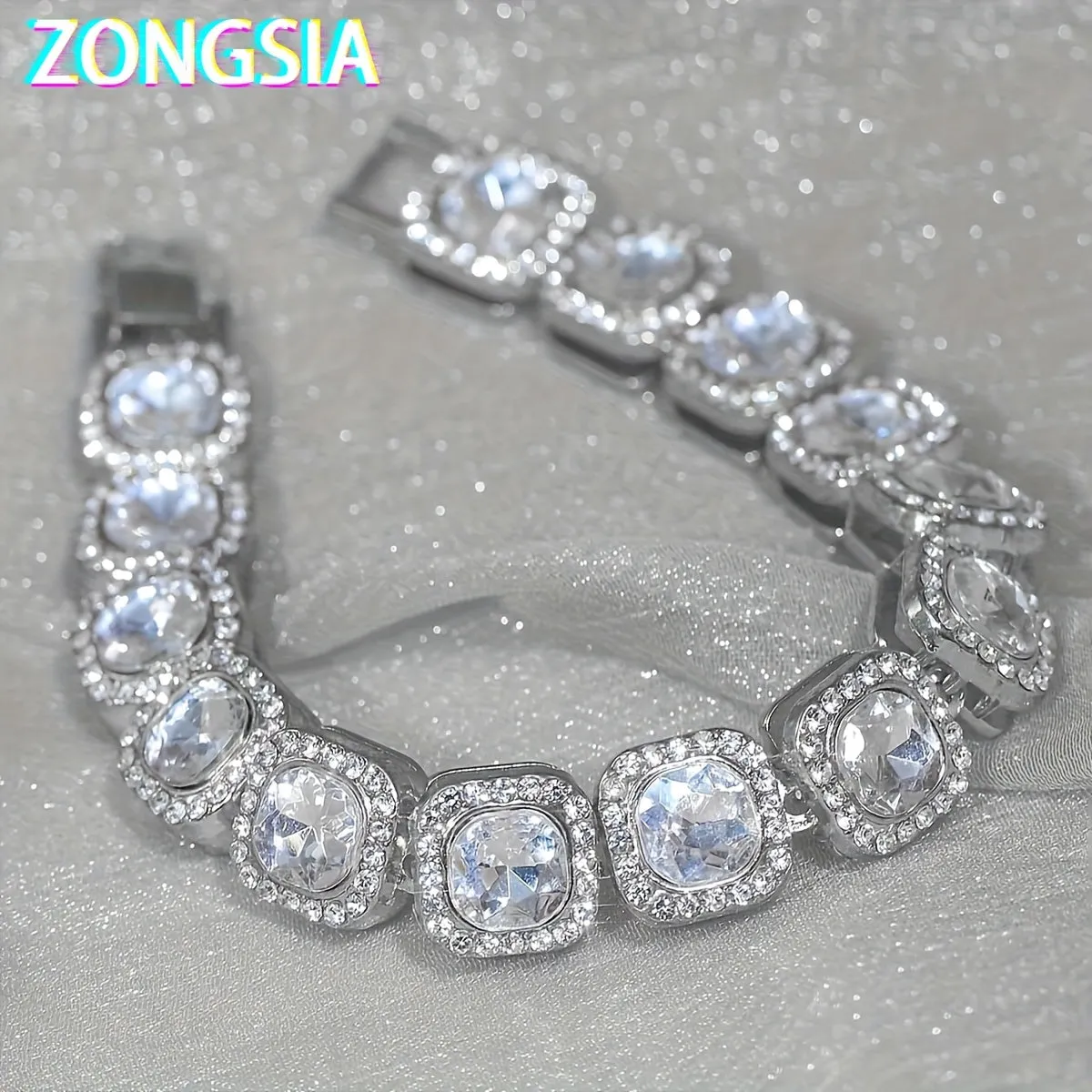 3pcs Stylish Bracelet Set Silvery Hip hop Punk Jewelry Gift