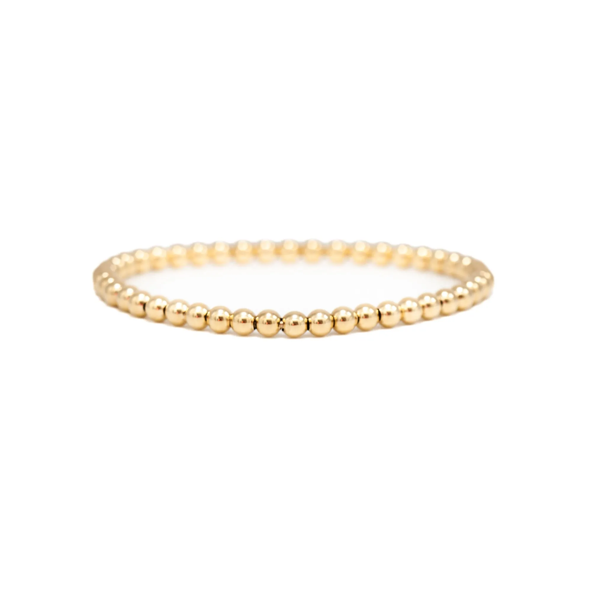 4 mm Ball Stretch Chain Bracelet