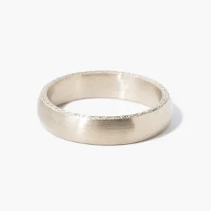 5 mm Engraved Joseph White Gold Band