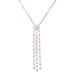 5.45ct 18k White Gold Diamond Necklace
