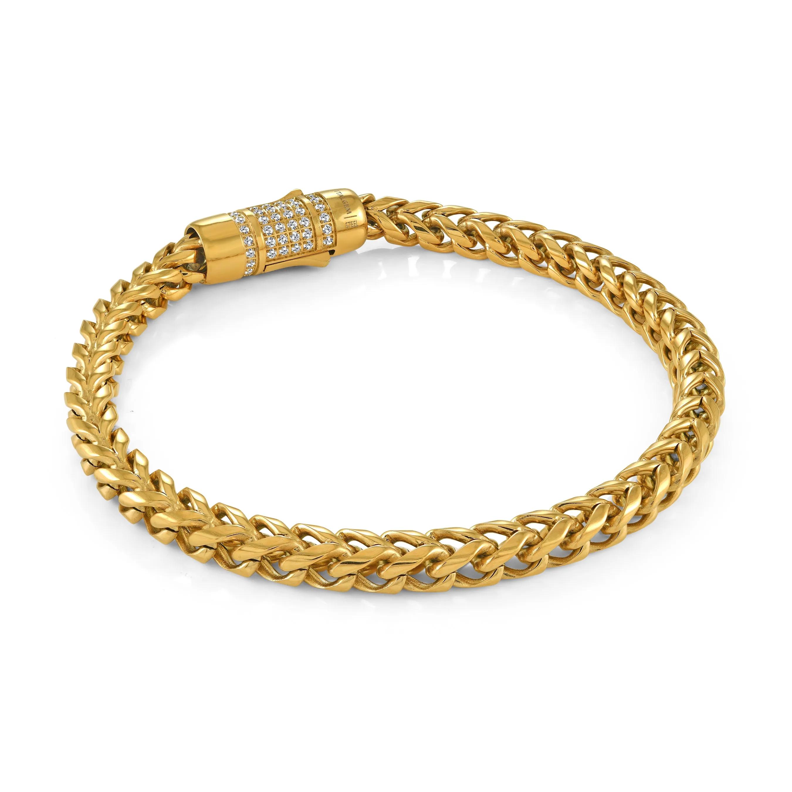6mm Franco Studded Bracelet