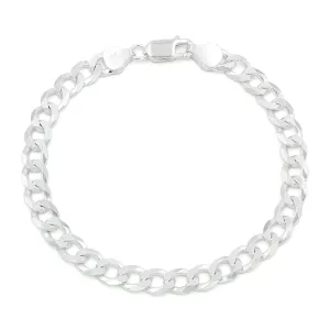 925 Sterling Silver Solid Cuban 6.5mm ITProLux Curb Link Bracelet