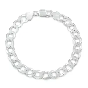 925 Sterling Silver Solid Cuban 8.5mm ITProLux Curb Link Bracelet