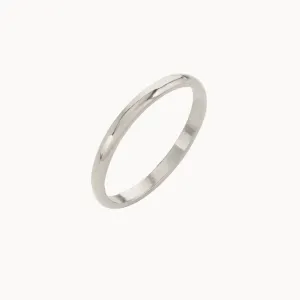 9ct White Gold Delicate Wedding Ring