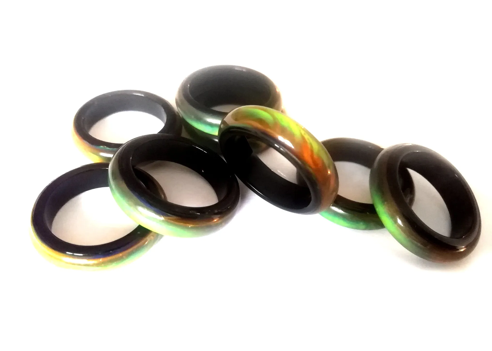 Agate Mood Ring Thicker Design Size 7