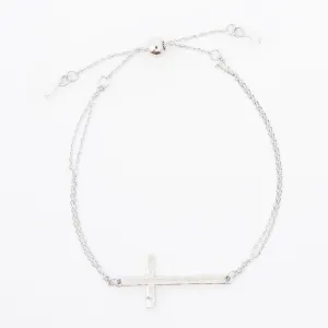 Alcea Double Row Cross Bracelet